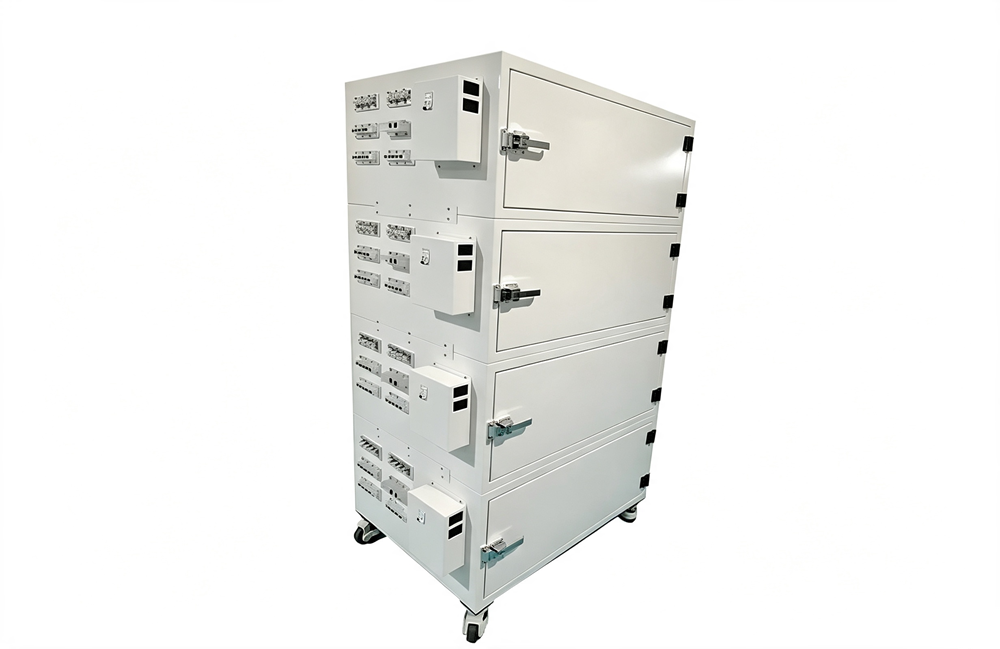 Four independent space shielded cabinet