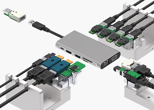 Test connectors&Self-adaption test module