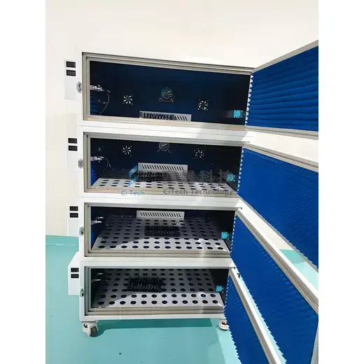 Four independent space shielded cabinet