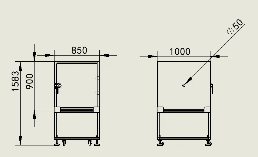 25dBA acoustic chamber/soundproof box/sound box